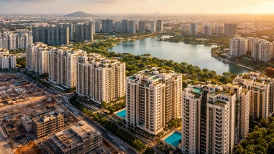 India’s real estate deal value fell 63% QoQ to $763 million in Q1 2026 across 32 deals from $2,083 million, due to fewer large-ticket transactions, according to a report by Grant Thornton Bharat (Picture for representational purposes only) (AI generated image using ChatGPT)