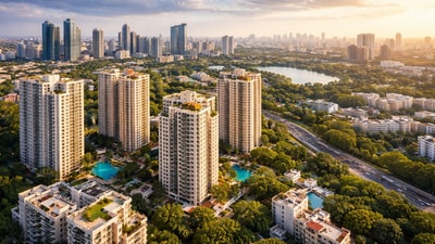 Hyderabad’s rapid growth of high-rise towers, fueled by unlimited floor space index, is raising concerns about affordability and insufficient infrastructure among buyers and investors. (Picture for representational purposes only) (ChatGPT generated image)