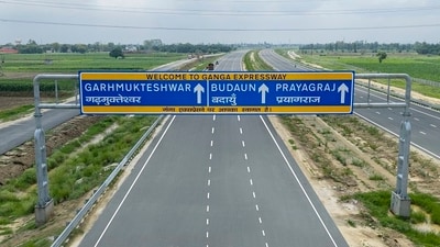 The Ganga Expressway has been developed as a six-lane corridor with provision for expansion to eight lanes