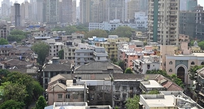 Aerial view of Umarkhadi at Dongri in Mumbai, India, on Sunday, June 7, 2026. (HT/Anshuman Poyrekar)