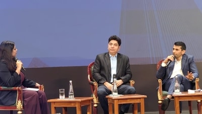 HT Real Estate Summit 2026: Growing cultural tourism around temple towns in India could soon give rise to senior living communities around spiritual destinations, and will turn into a major growth opportunity, said Abhinandan Lodha (on the right), founder and CMD of The House of Abhinandan Lodha. (HT Photo)