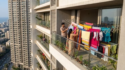 ‘Chawl vibes’ or ‘full dhobi ghat vibes’? Viral post reignites debate over Mumbai societies banning clothes on balconies