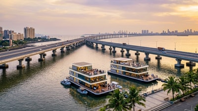 Maharashtra Maritime Board plans three floating hotels in Navi Mumbai; diners may enjoy views of Atal Setu, India’s longest sea bridge